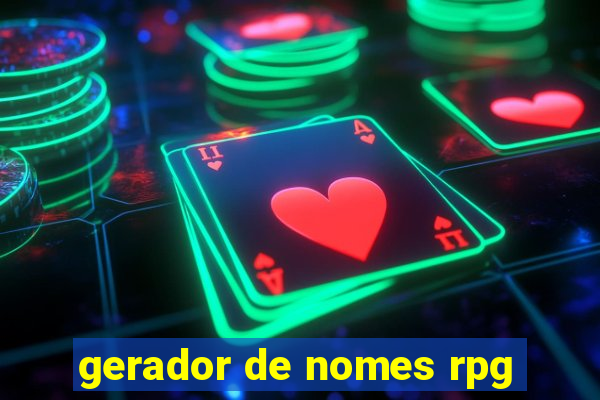 gerador de nomes rpg