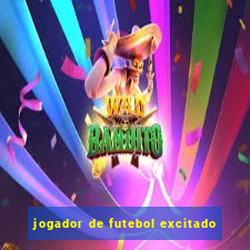 jogador de futebol excitado