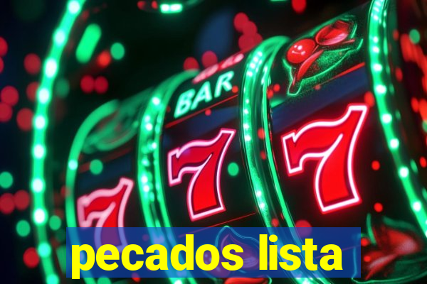 pecados lista